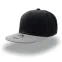 Бейсболка SNAP BACK, 6 клиньев, пластиковая застежка, черный, серый