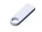 USB 2.0-флешка на 4 Гб с мини чипом и круглым отверстием, белый