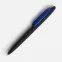 Ручка шариковая Prodir DS5 TRR-P Soft Touch, черная с синим