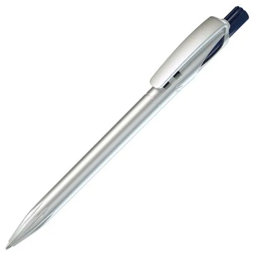 TWIN SILVER, ручка шариковая, синий, серебристый