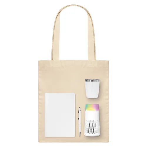 Подарочный набор Велком Пак Гэлакси (Welcome Pack Galaxy), белый  (термокружка, очиститель воздуха, ежедневник, ручка, шоппер)