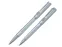 Набор Pierre Cardin PEN&PEN: ручка шариковая + роллер. Цвет - серебристый. Упаковка Е.