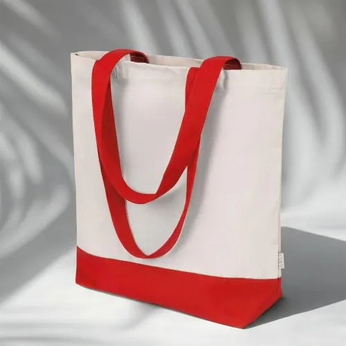 Сумка для шоппинга Cotton из переработанного хлопка 280 г, красный