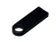 USB 2.0-флешка на 16 Гб с мини чипом и круглым отверстием, черный