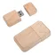 USB flash-карта "Wood" (16Гб), бежевый