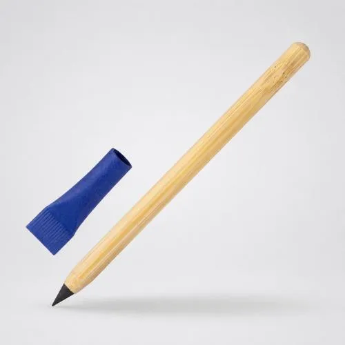 Вечный карандаш из бамбука Recycled Bamboo, синий