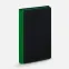 Ежедневник Nice Twice, недатированный, черный с ярко-зеленым