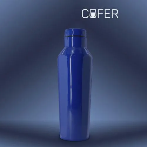 Термобутылка для напитков E-shape (синий)