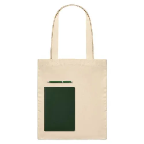 Подарочный набор Эрба НЕО, Спарк, Бенуа (Erba NEO, Spark, Benua), зеленый (шоппер, ежедневник, ручка)