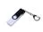 USB-флешка на 64 ГБ поворотный механизм, c двумя дополнительными разъемами MicroUSB и TypeC, белый
