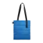 Шоппер Superbag Bubble, стёганый, без застёжки (голубой с черным)