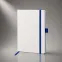 Блокнот ColorNote White, твердая обложка A5, 80 листов, белый с синим