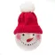Шар новогодний SNOWMAN, ярко-красный