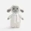 Мягкая игрушка Beastie Toys, овечка с белым шарфом