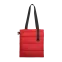 Шоппер Superbag Bubble, стёганый, без застёжки (красный с черным)