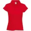Поло женское LADY-FIT RIB POLO 220, ярко-красный