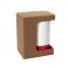 Коробка для кружки 23501 с подиумом, размер 11,9 х 8,6 х 15,2 см, микрогофрокартон, коричневый, коричневый