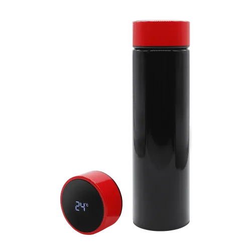 Термос Reactor duo black с датчиком температуры (черный с красным)