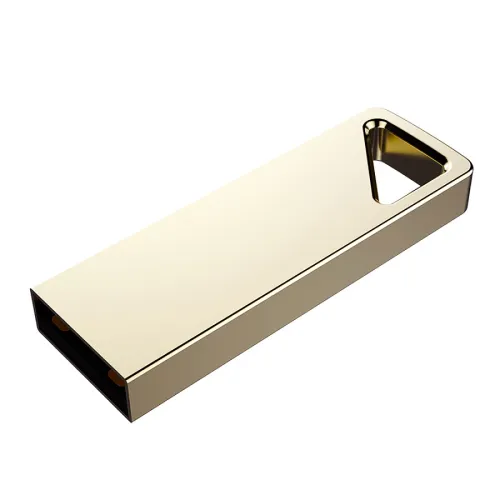 USB flash-карта SPLIT,  32Гб, сплав цинка, USB 2.0 UDP, золотистый