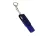 USB-флешка на 256 Гб 2 в 1 поворотный механизм, c дополнительным разъемом Type-C с одноцветным металлическим клипом, синий