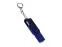USB-флешка на 64 Гб 2 в 1 поворотный механизм, c дополнительным разъемом Type-C с одноцветным металлическим клипом, синий