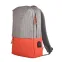 Рюкзак "Beam", серый/оранжевый, 44х30х10 см, ткань верха: 100% полиэстер, подкладка: 100% полиэстер, оранжевый, серый