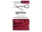 Швейцарская карточка VICTORINOX SwissCard Classic, 10 функций, полупрозрачная красная