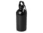 Одностенная бутылка для воды с карабином Oregon, изготовленная из нержавеющей стали, сертифицированной по стандарту RCS, объемом 400 мл - сплошной черный