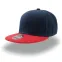 Бейсболка SNAP BACK, 6 клиньев, пластиковая застежка, синий, красный