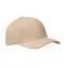 6 panel baseball cap, бежевый