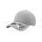Бейсболка UNI-CAP PIQUET, без панелей и швов, без застежки, серый