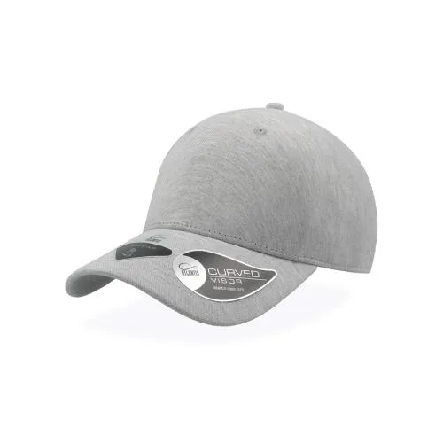 Бейсболка UNI-CAP PIQUET, без панелей и швов, без застежки, серый