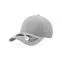 Бейсболка UNI-CAP PIQUET, без панелей и швов, без застежки, серый