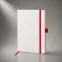 Блокнот ColorNote White, твердая обложка A5, 80 листов, белый с красным