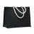 Jute bag with cotton handle, черный