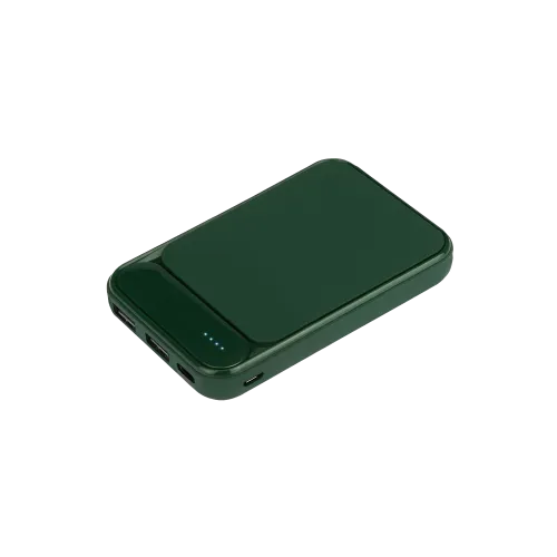 Внешний аккумулятор с подсветкой Старлайт PB (Starlight PB) 5000 mAh, зеленый