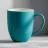 Кружка с покрытием soft-touch Tulip Gum, бирюзовый 320C