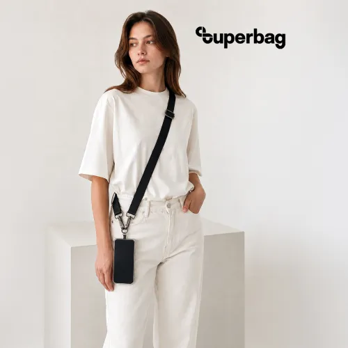 Лента Sling с карабинами и держателем для телефона (черный)