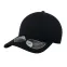 Бейсболка UNI-CAP PIQUET, без панелей и швов, без застежки, черный