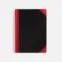 Блокнот Accenti Mini, черный с красным