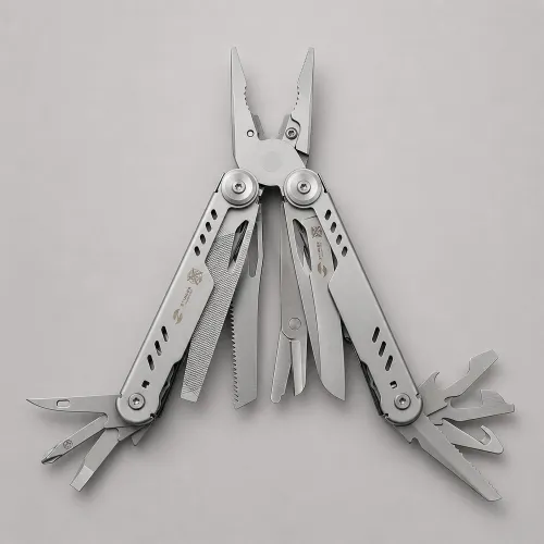 Мультитул Stinger, 110 х 27 мм, 21 функция, сталь, серебристый, в картонной коробке, в комплекте нейлоновый чехол