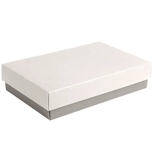 Коробка подарочная CRAFT BOX размер 17,5 x 11,5 x 4 см, белый, серый