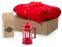 Подарочный набор Tea time с пледом, красный