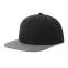 Бейсболка SNAP BACK-S, 6 клиньев, пластиковая застежка, черный, серый