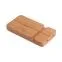 Беспроводное (10W) зарядное устройство "Bamboo Power" 5000 mAh с подставкой под смартфон, бамбук