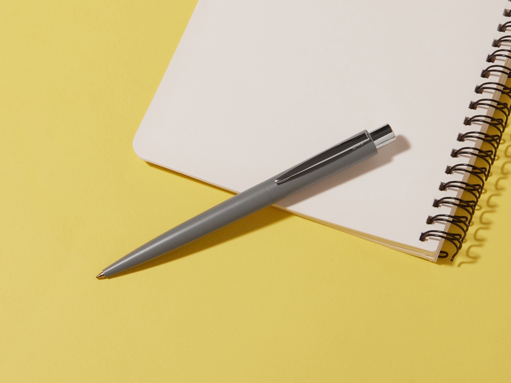 Ручка металлическая шариковая Lumos Recy, серый-4