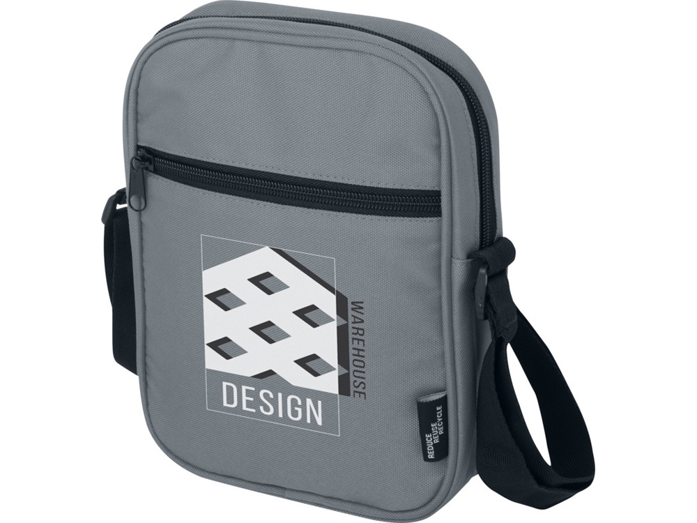 Byron сумка через плечо из переработанных материалов по стандарту GRS объемом 2 л - Серый-4
