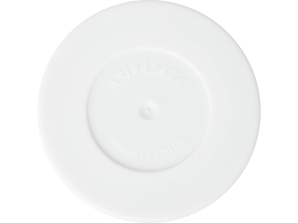 Термостакан Elwood из переработанной нержавеющей стали, 410 мл - Серебристый/Белый-4