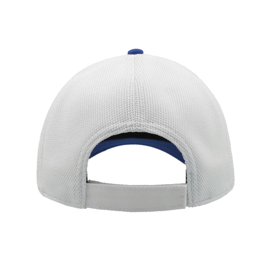 Бейсболка СAMPUS, 6 клиньев, застежка на липучке, синий, белый-5