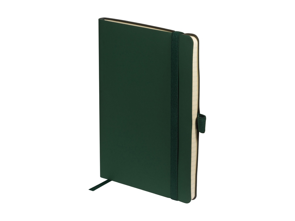 Блокнот А5  City Flex на резинке, зеленый-1